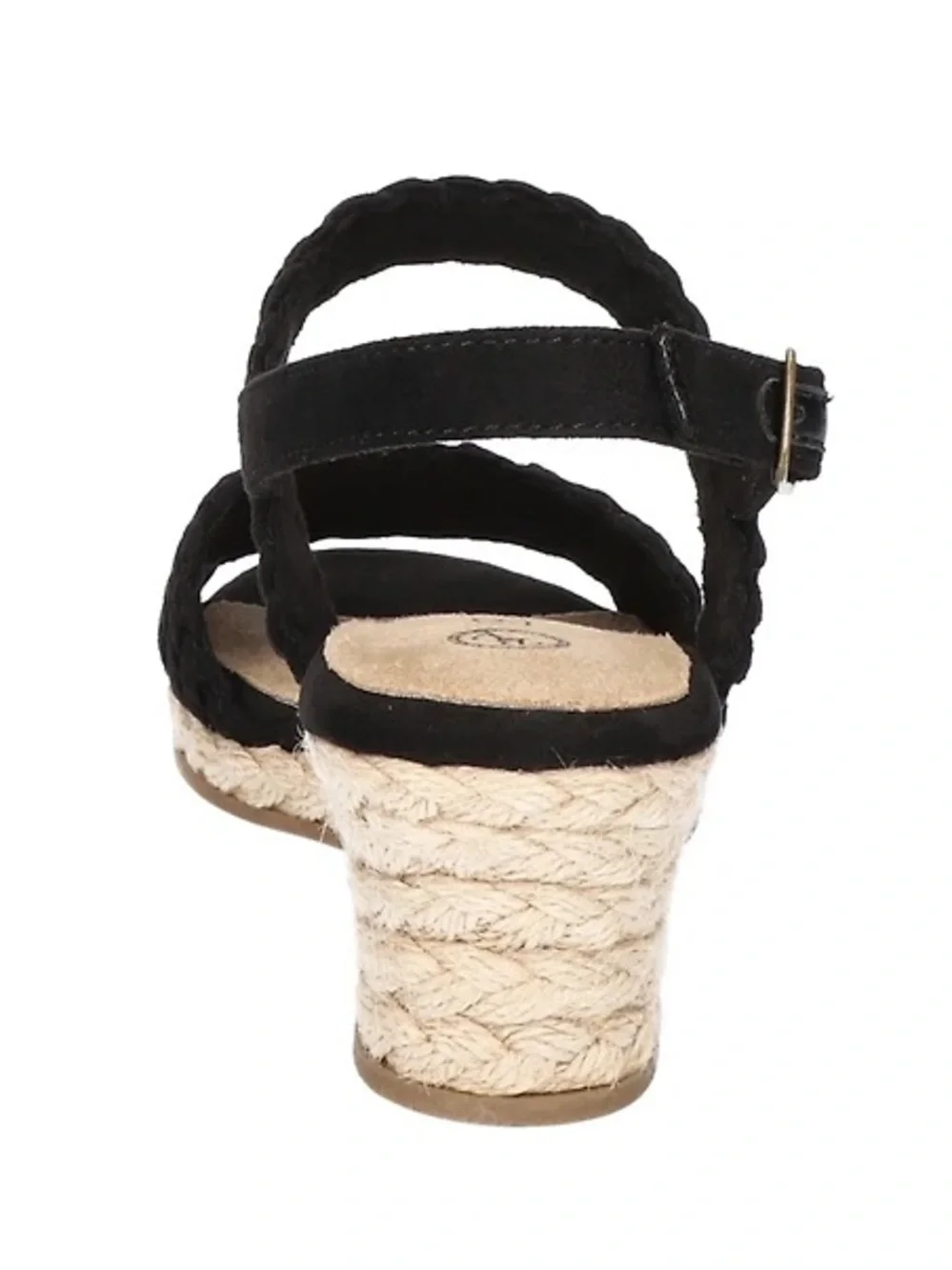 ♥️♥️ Bella Vita Women's Mariella Espadrille Wedge Sandals - Black Suede